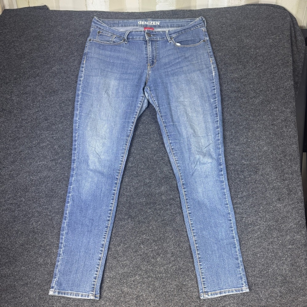 Denizen Modern Skinny Jeans Womens 12 Medium Blue Denim Cotton Everyday Casual